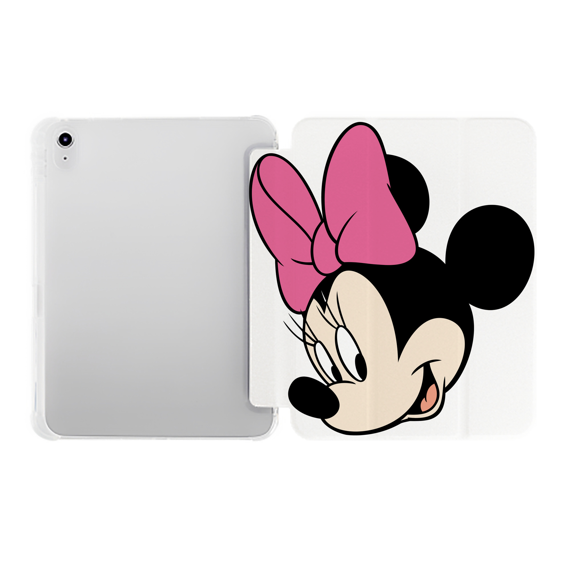 （画像用） ミッキーマウス Mickey Mouse IPad ケース ペン収納付き 三つ折りスタンド PUレザー×シリコン 対応機種9.5/10.5/10.9インチ